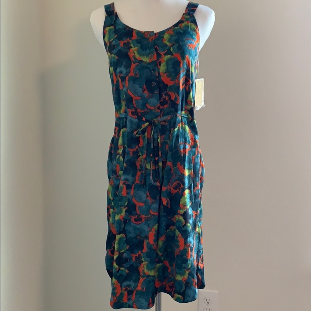 Rachel Roy Button Front Floral Dress